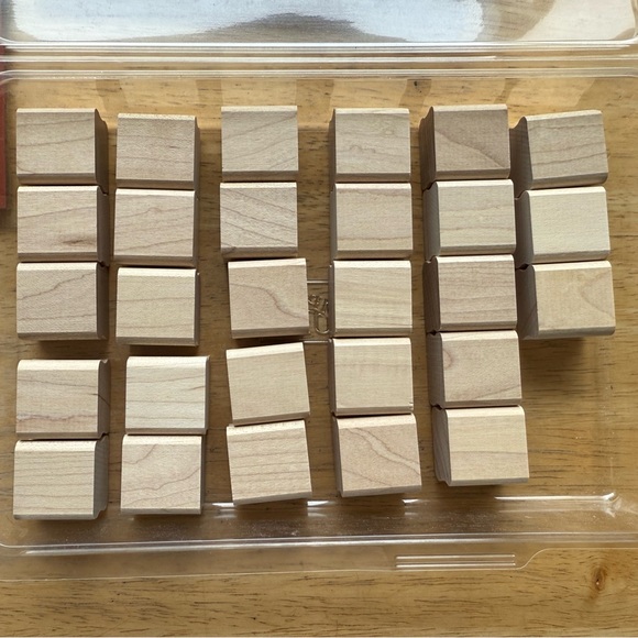 BRAND NEW Stampin' Up! Alphabet Block Set Brushstroke Upper & Lower Great Gift - Picture 3 of 4